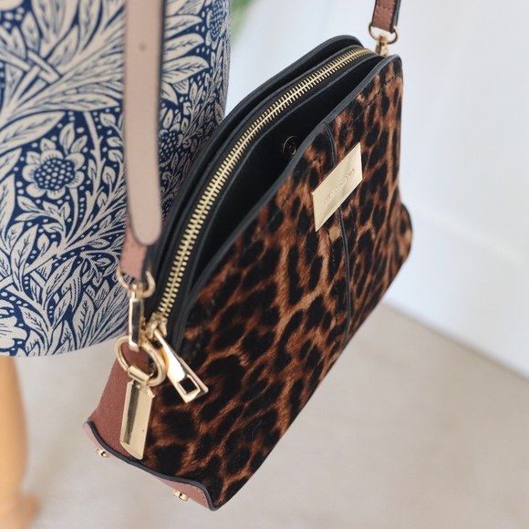 NWOT - River Island Leopard Print Cross Body Kettle Bag - Picture 4 of 10